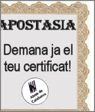 Certificat Apostasia